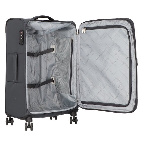 Worldpack Dublin 4 ruedas Juego de maletas 3 piezas con pliegue de expansión