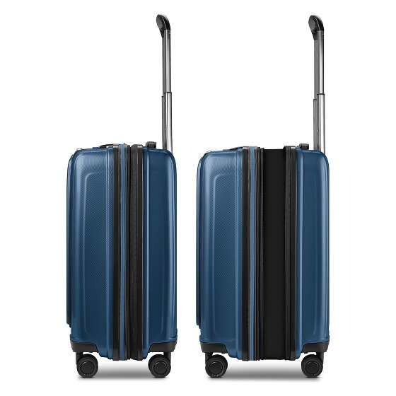 Redolz Essentials14 Juego de maletas de 4 ruedas Beautycase 4pcs con compartimento para portátil plegable expansible
