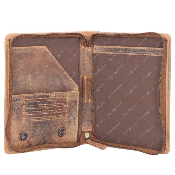 Greenburry Estuche de escritura vintage de cuero de 24 cm