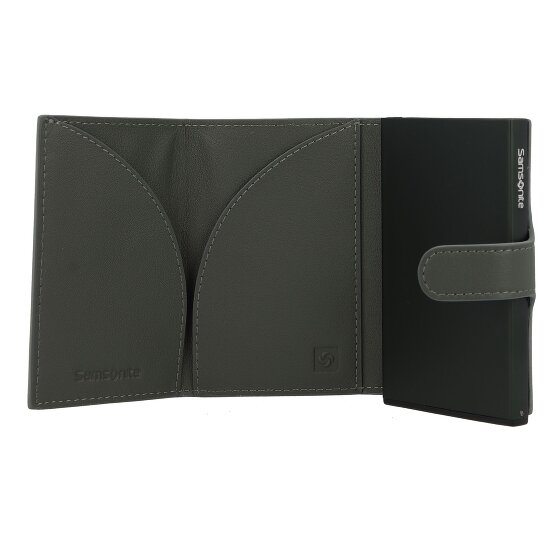 Samsonite Estuche para tarjetas de crédito Alu Fit de cuero RFID 6,5 cm
