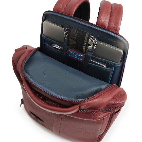 Piquadro Russell Mochila de negocios Protección RFID Piel 42 cm Compartimento para el portátil