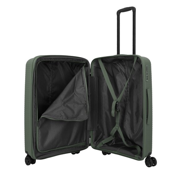 Travelite Air Stripe 4 ruedas Carrito M 66 cm con pliegue de expansión