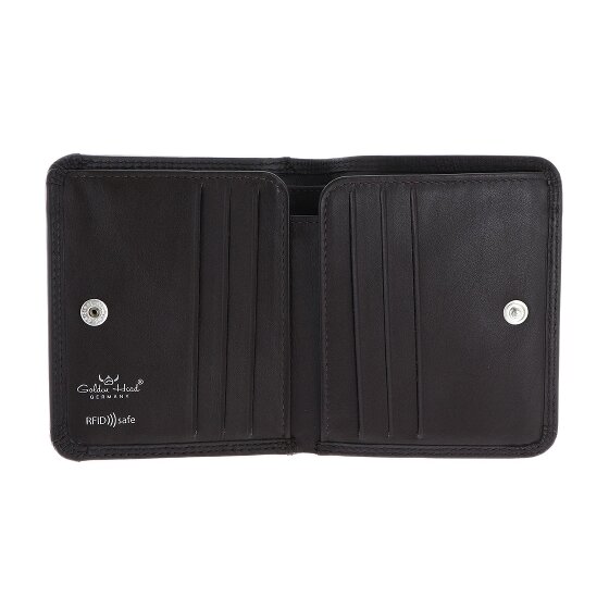 Golden Head Polo Cartera Bloqueo RFID Piel natural 10.5 cm