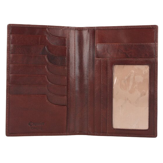 Esquire Funda para pasaporte Toscana de cuero RFID 12 cm