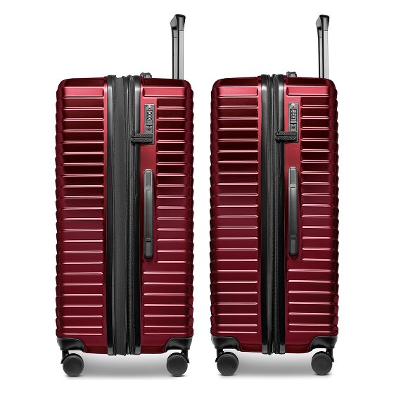 Redolz Essentials 18 4 ruedas Juego de maletas 3 piezas con pliegue de expansión