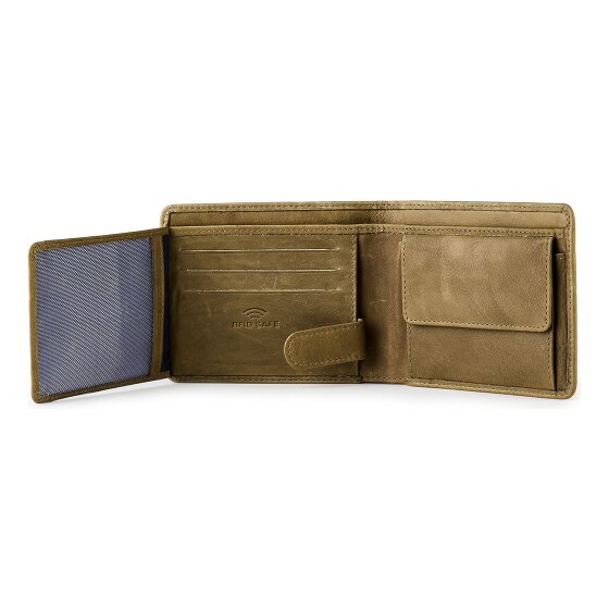 Jack Kinsky Aruba Cartera Protección RFID Piel 12 cm