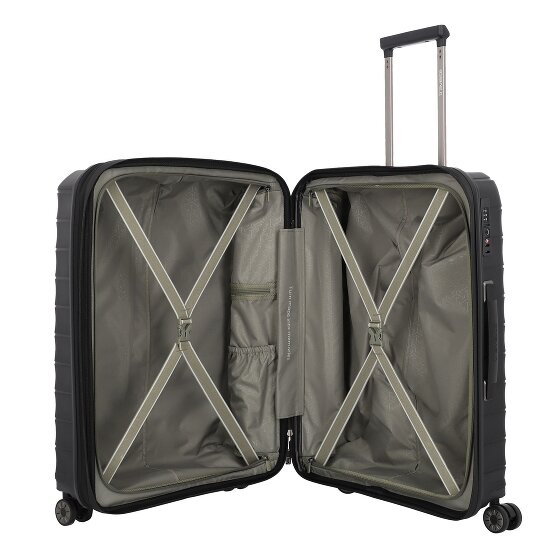 Travelite Mooby 4 ruedas Juego de maletas 3 piezas con pliegue de expansión