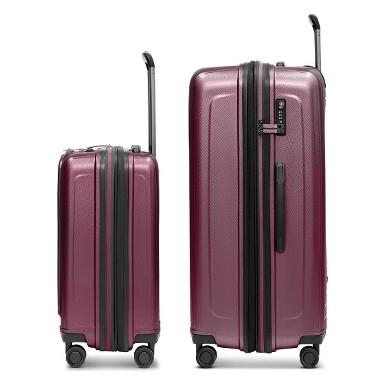 Redolz Juego de maletas Essentials 14 de 4 ruedas Compartimento para portátil de 2 piezas con pliegue extensible