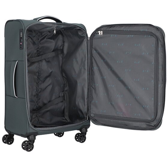 d&n Travel Line 9204 4 ruedas Carrito M 66 cm con pliegue de expansión