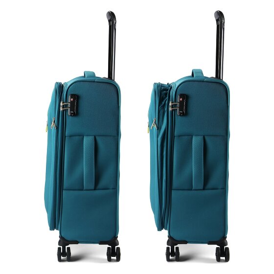 American Tourister Nitestream 4 ruedas Juego de maletas 3 piezas con pliegue de expansión