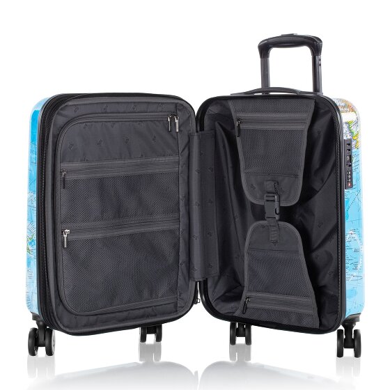 Heys Black Camo 4 ruedas Carro de la cabina S 53 cm con pliegue de expansión