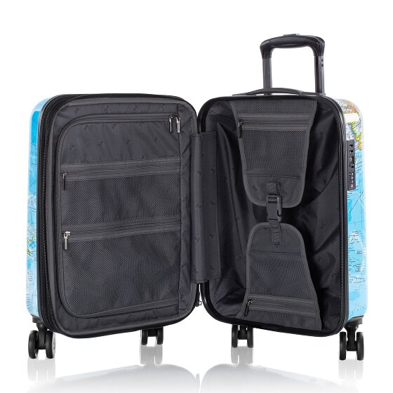 Heys Black Camo 4 ruedas Carro de la cabina S 53 cm con pliegue de expansión