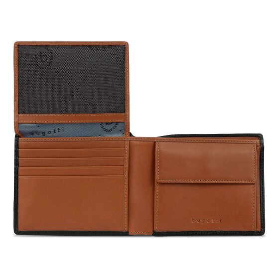 bugatti Roccia Cartera Protección RFID Piel 11.5 cm
