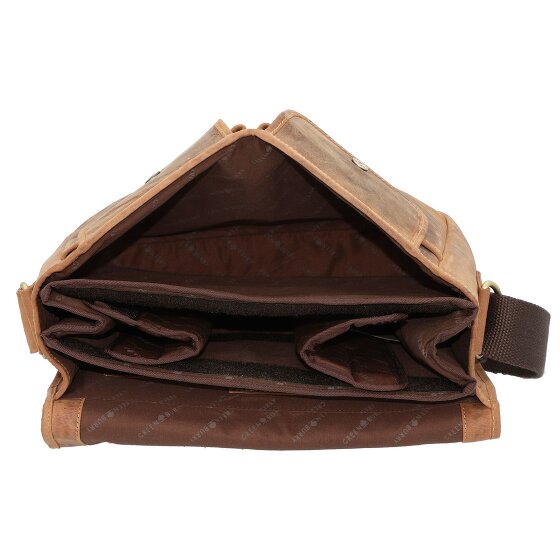 Greenburry Mensajero Vintage de cuero 34 cm
