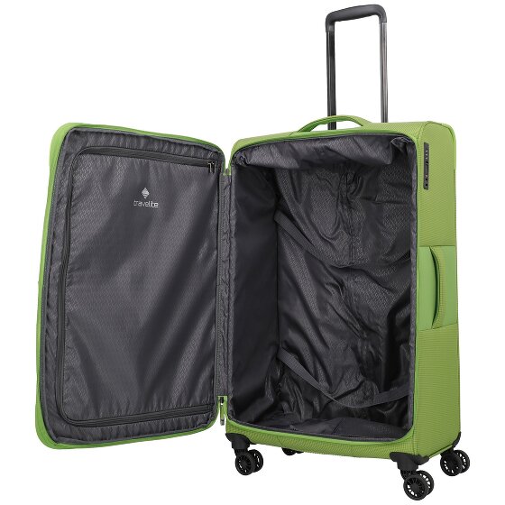 Travelite Corsiica 4 ruedas Carrito L 77 cm con pliegue de expansión