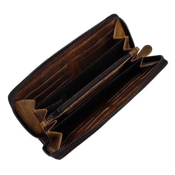 Greenburry Destressed Cartera Protección RFID Piel 19 cm