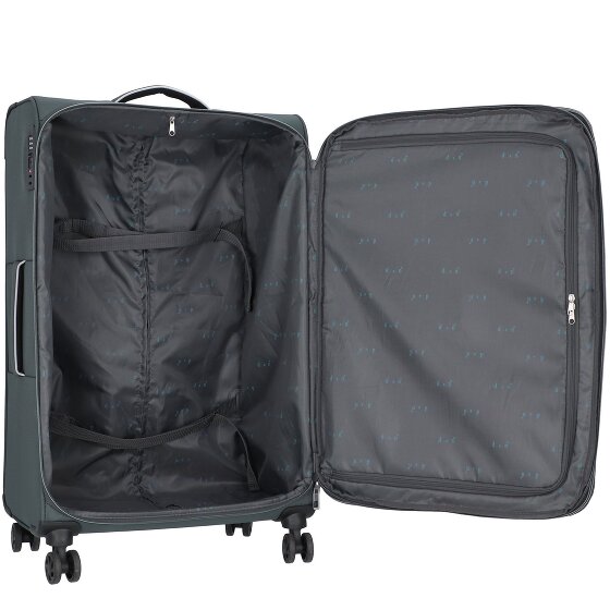 d&n Travel Line 9204 4 ruedas Carrito L 76 cm con pliegue de expansión