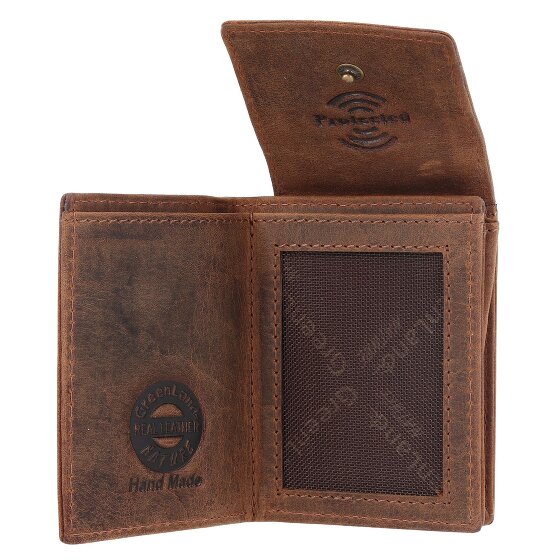 Greenland Nature Estuche para tarjetas de crédito Montenegro de cuero RFID 6,5 cm