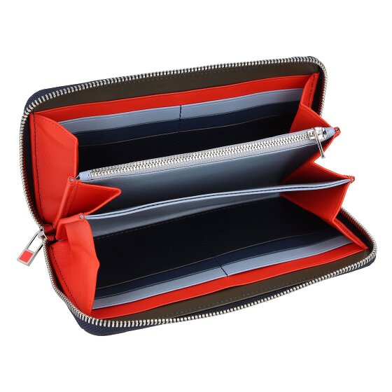 DuDu Cartera de cuero de 19 cm