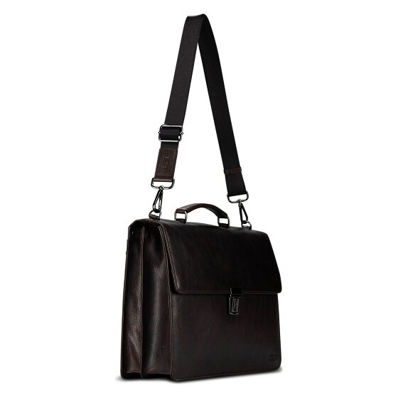 Jost London Maletín Piel natural 40 cm Compartimento para laptop