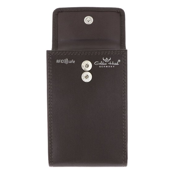 Golden Head Estuche para tarjetas de crédito Polo RFID de cuero 12 cm