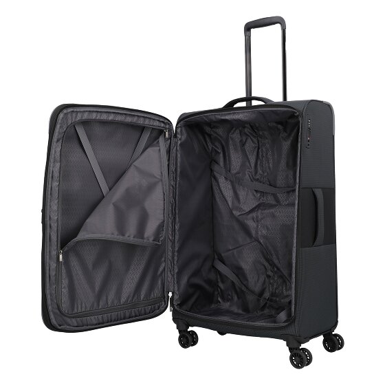 Travelite Corsiica 4 ruedas Carrito L 77 cm con pliegue de expansión