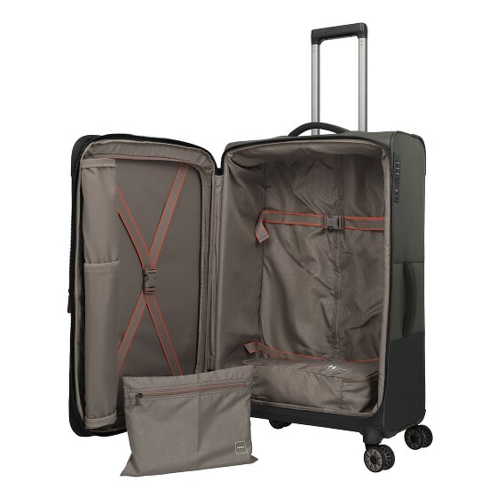 Travelite Crosslite 5.0 4 ruedas Carrito L 77 cm con pliegue de expansión