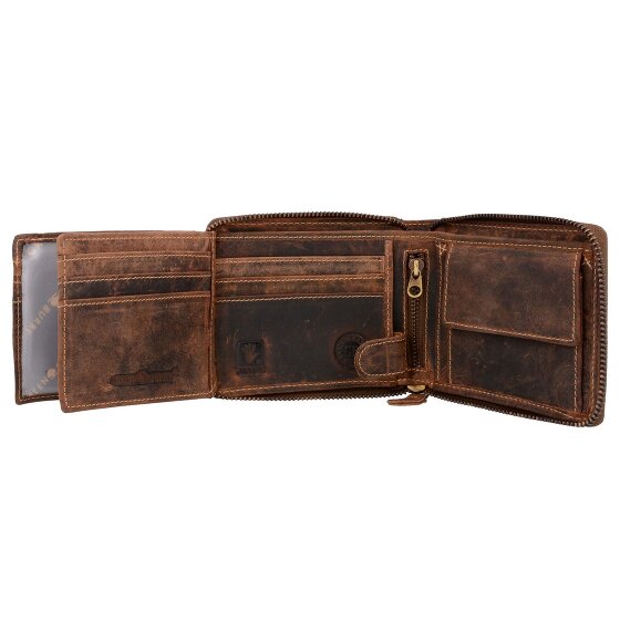 Greenburry Cartera vintage de cuero 13 cm