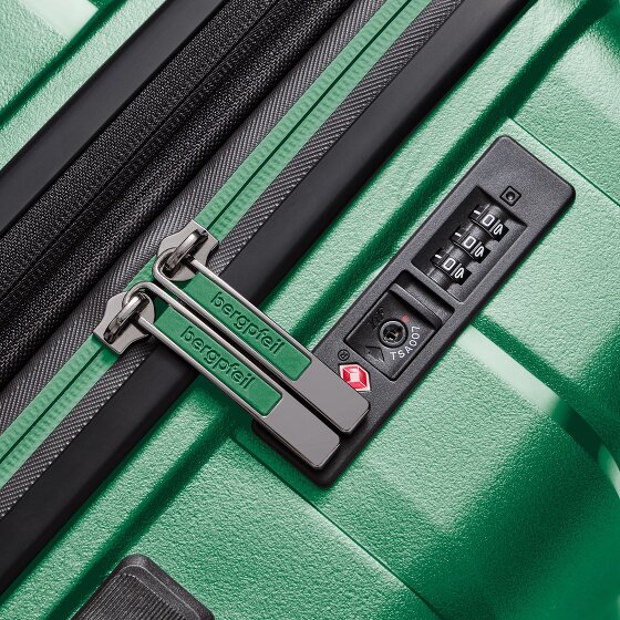 Bergpfeil Juego de maletas de viaje de 4 ruedas, 3 piezas, con plegado extensible