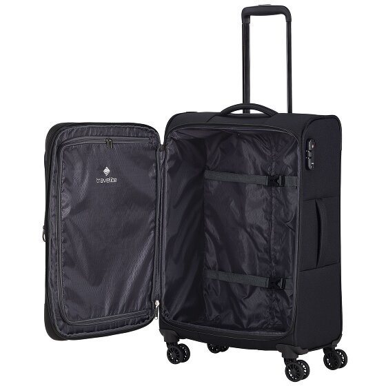 Travelite Chios 4 ruedas Juego de maletas 3 piezas con pliegue de expansión