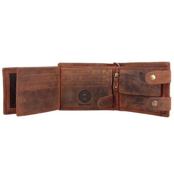 Greenland Nature Billetera Montenegro de cuero RFID 12 cm