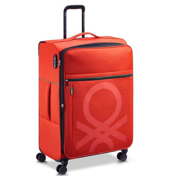 Delsey Paris x United Colors of Benetton Colour Block Trolley de 4 ruedas 77cm con pliegue de expansión