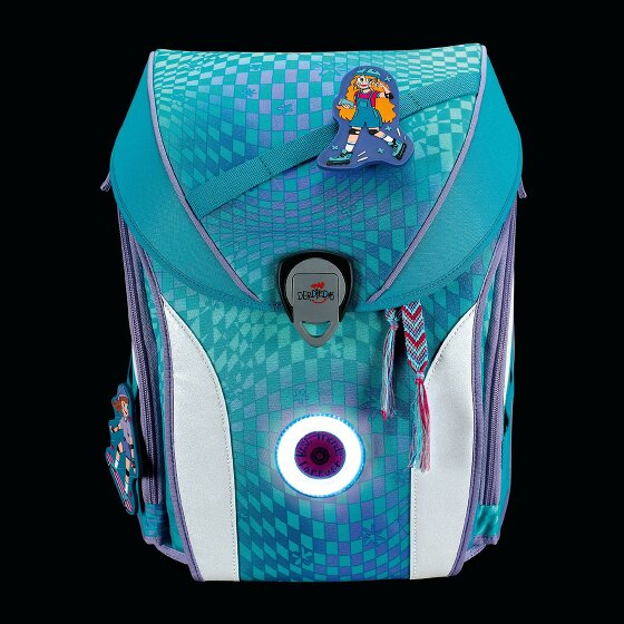 DerDieDas ErgoFlex Max LED Juego de mochilas escolares 5 piezas