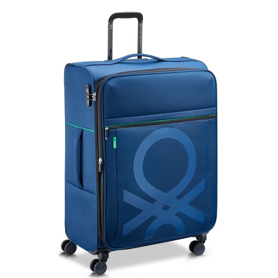 Delsey Paris x United Colors of Benetton Colour Block Trolley de 4 ruedas 77cm con pliegue de expansión
