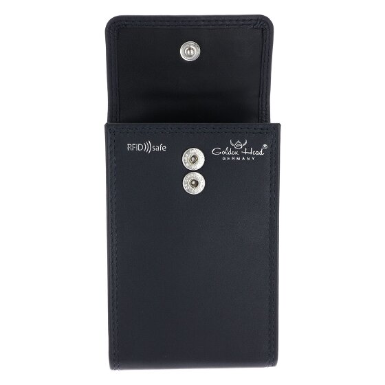 Golden Head Estuche para tarjetas de crédito Polo RFID de cuero 12 cm