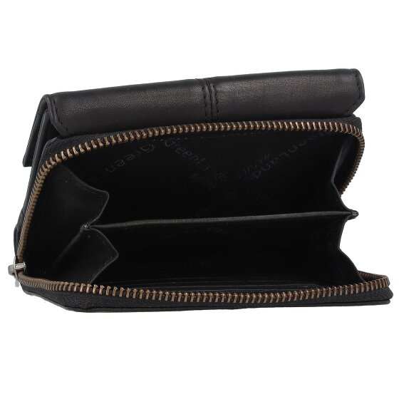 Greenland Nature Black Nappa Cartera Protección RFID Piel 13 cm