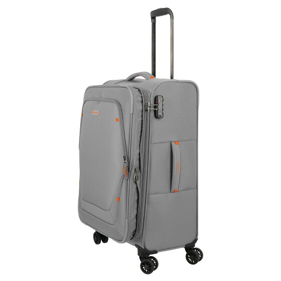 Travelite Umbria 4 ruedas Juego de maletas 3 piezas con pliegue de expansión