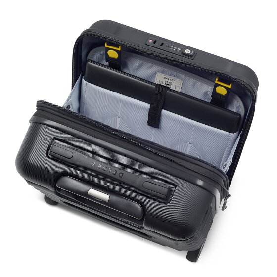 Delsey Paris Trolley de negocios Shadow 5.0 de 4 ruedas Compartimento para portátil de 38 cm con pliegue de expansión