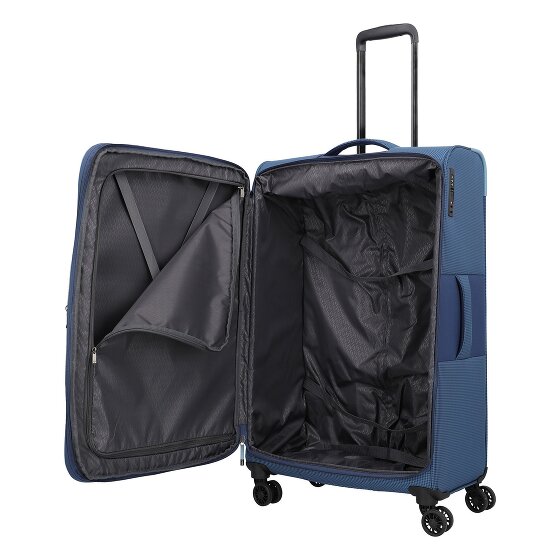Travelite Corsiica 4 ruedas Carrito L 77 cm con pliegue de expansión