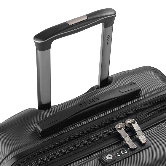 Delsey Paris Meteor 4 ruedas Juego de maletas 3 piezas con pliegue de expansión