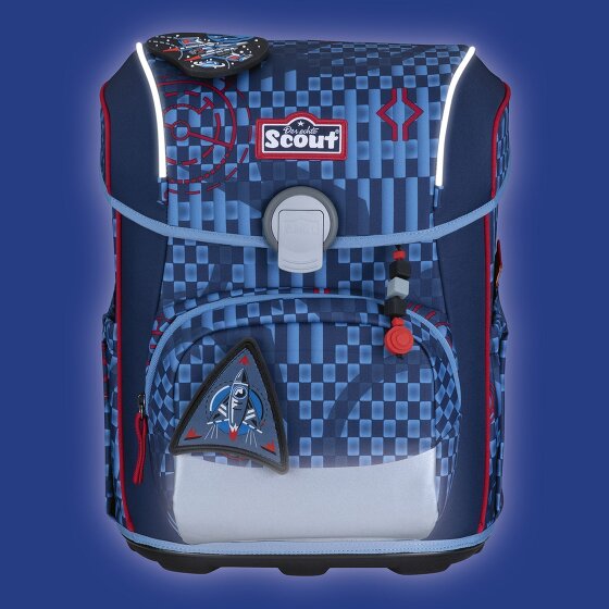 Scout Neo Exklusiv Safety Light Juego de mochilas escolares 5 piezas