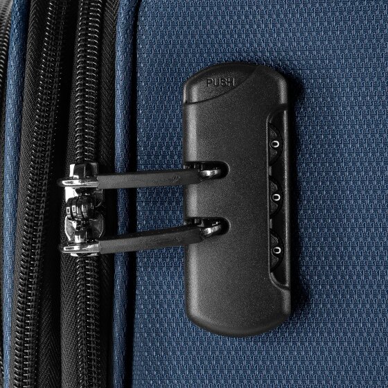 bugatti Valencia Soft 4 ruedas Juego de maletas 3 piezas con pliegue de expansión