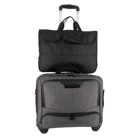Dermata 2 ruedas Carrito de negocios 44 cm Compartimento para el portátil