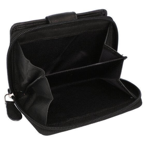 Greenburry Billetera básica de cuero RFID 9 cm