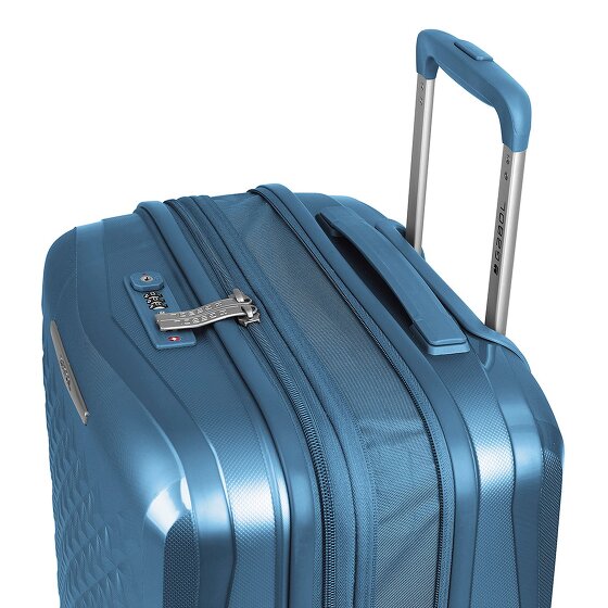 Gabol Queens 4 ruedas Juego de maletas 2 piezas con pliegue de expansión