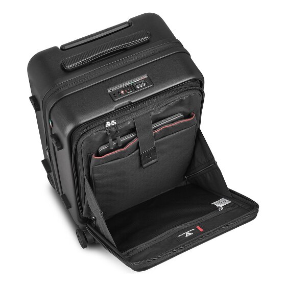 Roncato Trolley de cabina Florence de 4 ruedas y 55 cm con compartimento plegable para portátil