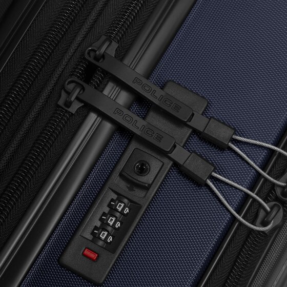 Police London 4 ruedas Trolley de cabina 55 cm Compartimento para laptop Con fuelle expandible