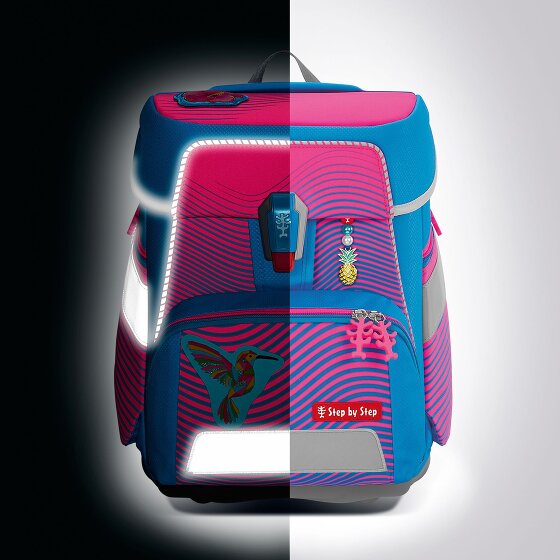 Step by Step Space Neon Juego de mochilas escolares 5 piezas
