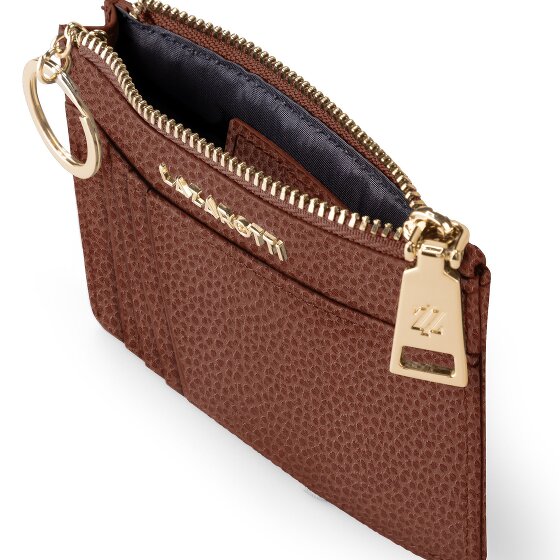 Lazarotti Estuche para llaves de piel Bolonia 11,5 cm con compartimento para etiqueta de aire