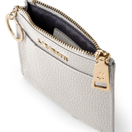 Lazarotti Estuche para llaves de piel Bolonia 11,5 cm con compartimento para etiqueta de aire